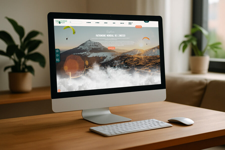 refonte du site internet du panoramique des dômes par l'agence com commerce