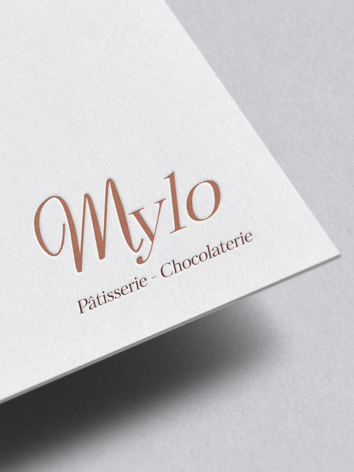 refonte du logo de la patisserie mylo par l'agence com commerce
