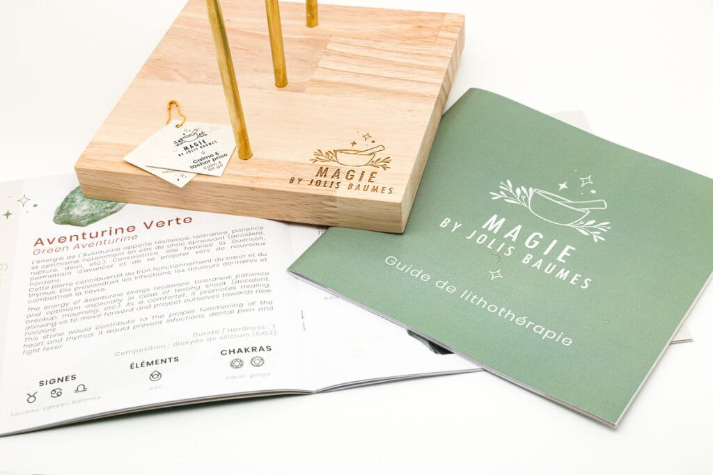 supports de communication de la marque magie by jolis baumes créés par l'agence com commerce