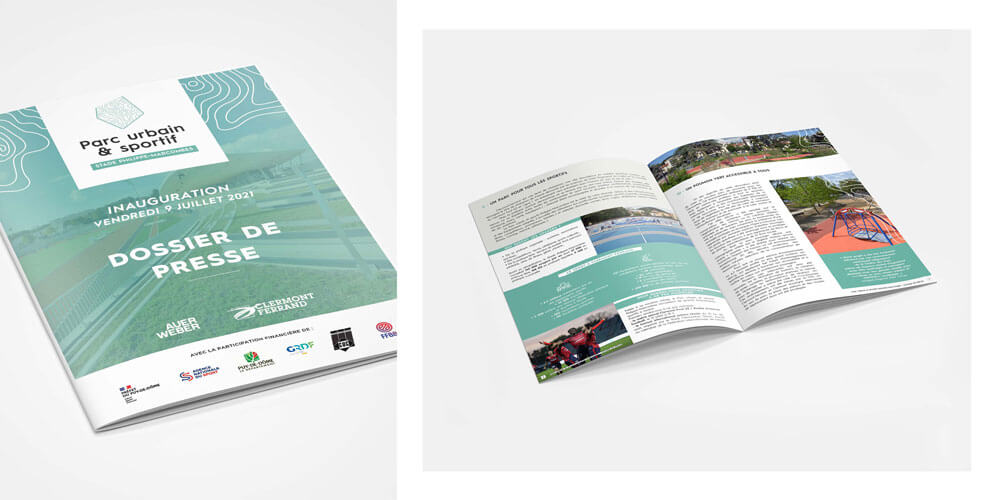 dossier de presse de l'inauguration du stade Marcombes créé par l'agence com commerce