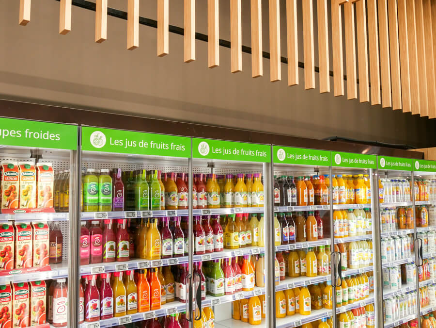 création de signalétique dans un magasin Intermarché