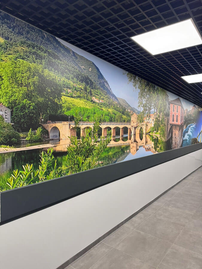 création de signalétique dans un magasin Intermarché