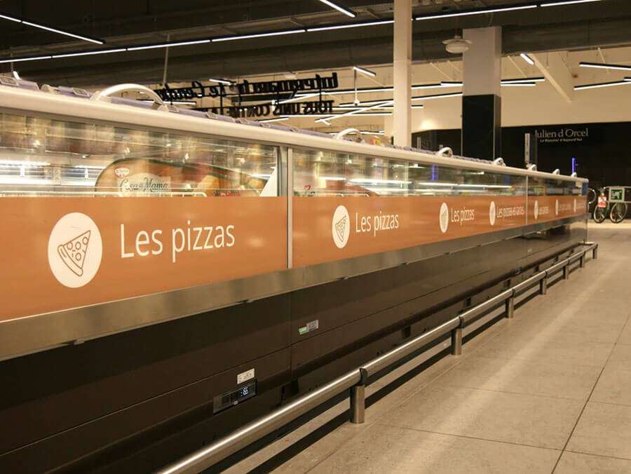 création de signalétique dans un magasin Intermarché