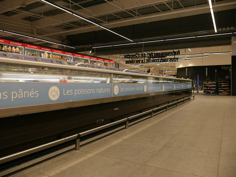 création de signalétique dans un magasin Intermarché