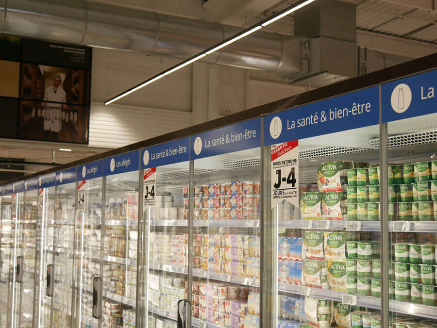 création de signalétique dans un magasin Intermarché