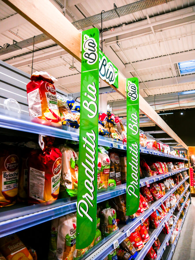 création de signalétique dans un magasin Intermarché