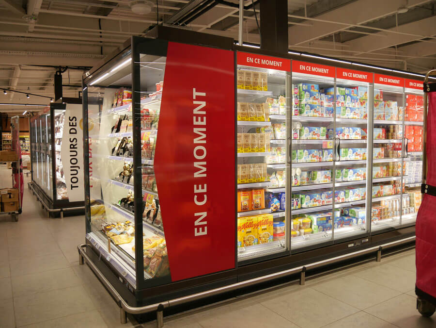 création de signalétique dans un magasin Intermarché