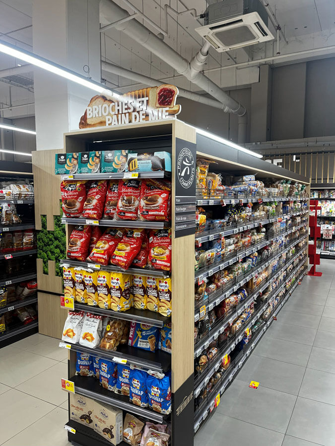 création de signalétique dans un magasin Intermarché