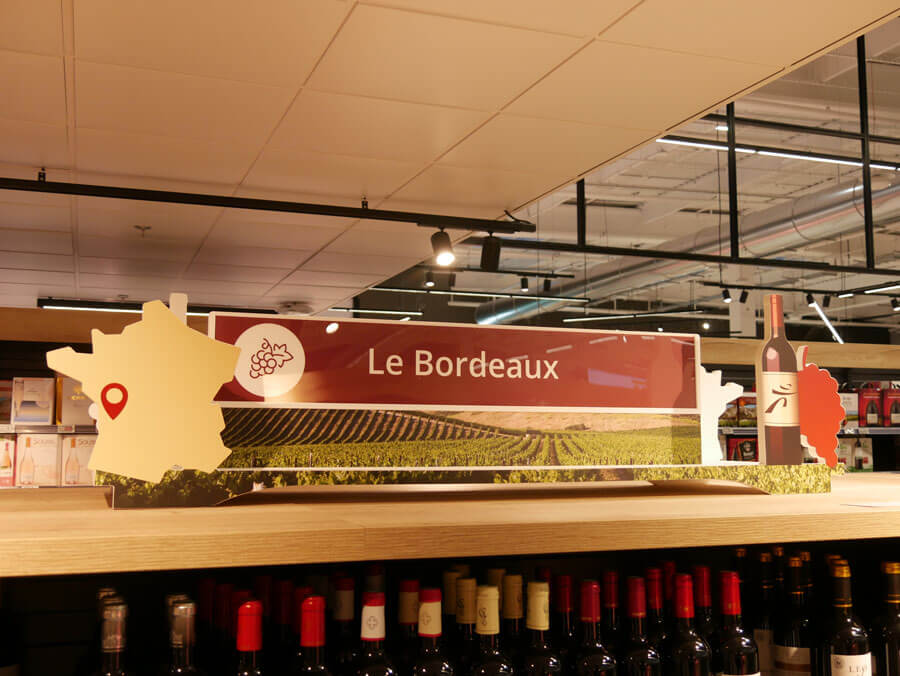 création de signalétique dans un magasin Intermarché
